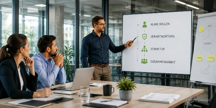 TrendTec-Workshop zur Organisationsberatung mit klaren Rollen, Verantwortlichkeiten, Strukturen und einer wirksamen Zusammenarbeit im Unternehmen.