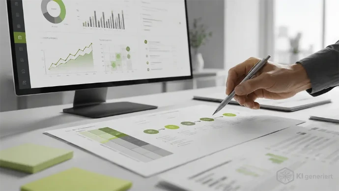 Analyse von Datenschutzrisiken und Maßnahmen anhand von Kennzahlen, Prioritäten und einem strukturierten Maßnahmenplan.