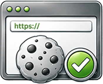 Icon Website- und Cookie-Check